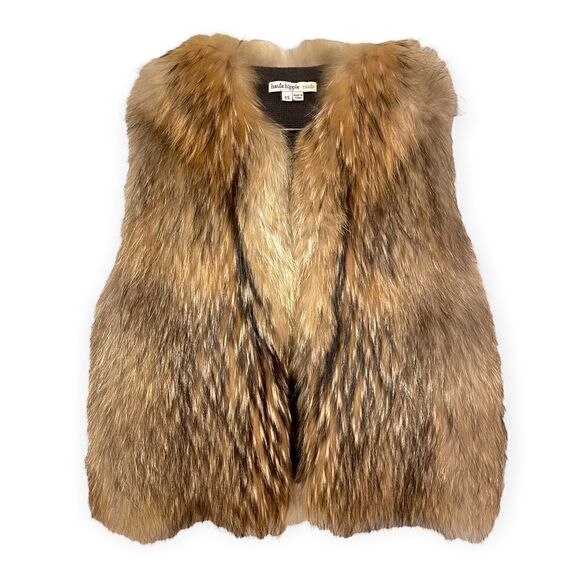Haute Hippie Raccoon Vest with Merino Wool Lining - Picture 1 of 11